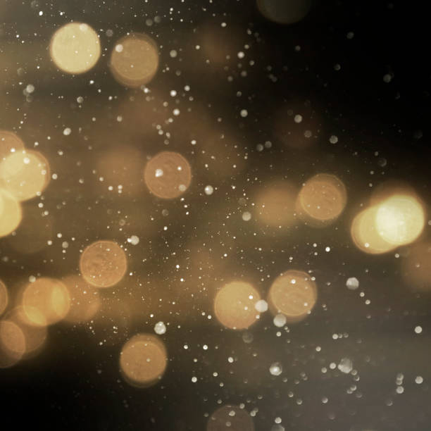 istock Christmas light background.  Holiday glowing backdrop. Defocused Background With Blinking Stars. Blurred Bokeh. 1011516372