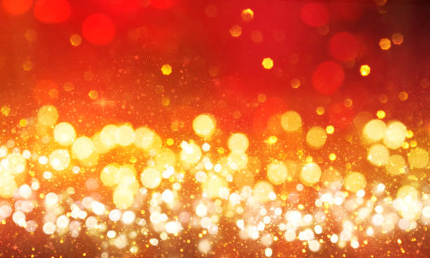istock Christmas light background.  Holiday glowing backdrop. Defocused Background With Blinking Stars. Blurred Bokeh. 1011517690
