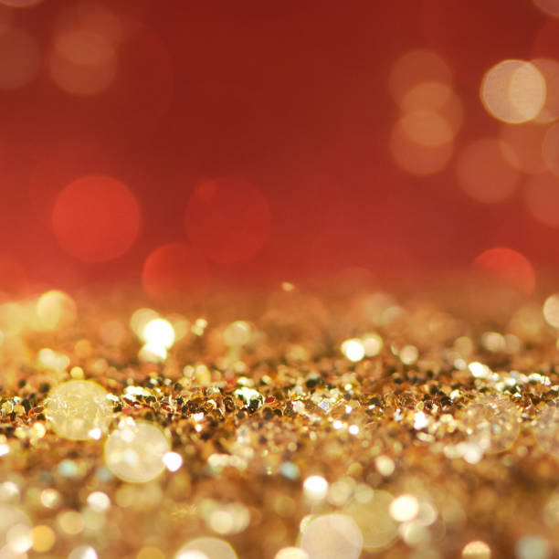 istock Christmas light background.  Holiday glowing backdrop. Defocused Background With Blinking Stars. Blurred Bokeh. 1011518264