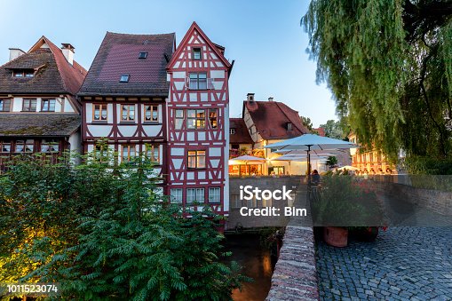 istock Old houses in the famous fishing district, Ulm, Germany 1011523074