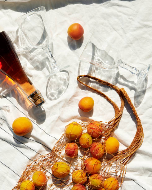 istock fruits and bottle of wine 1011531528