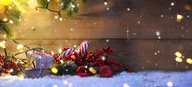 istock Christmas snowman with decoration and lighting 1011548010