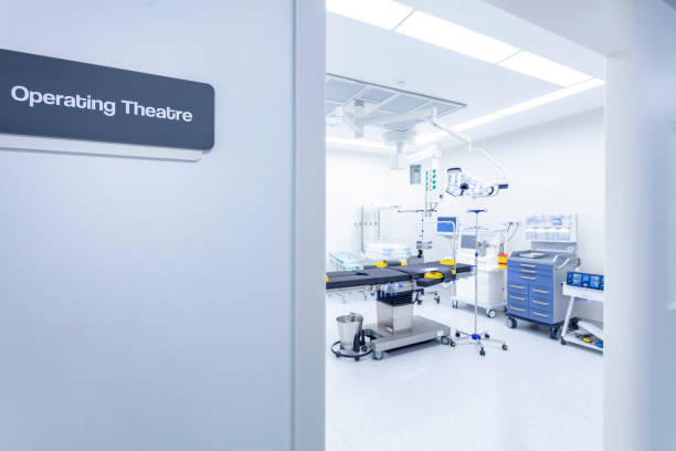 istock Modern hospital operating room with monitors and equipment 1011550398
