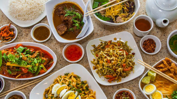 istock Burmese Food Background Banner 1011553136