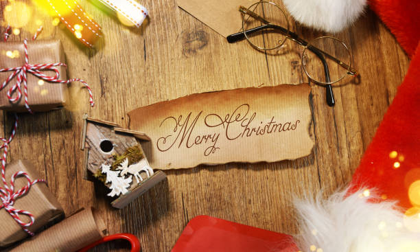 istock Christmas wooden background 1011553654