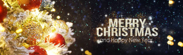 istock Christmas tree with decoration and lighting 1011556292