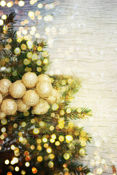 istock Christmas background with shining lights 1011567190