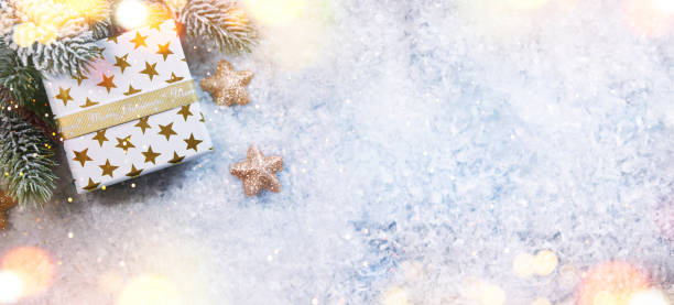 istock Christmas holiday snow background 1011574824