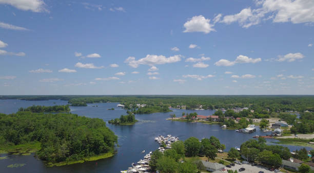 istock summer forest and lake top view 1011575122