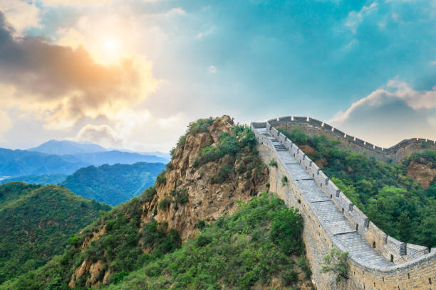 istock Beautiful Great Wall of China at sunset 1011577930