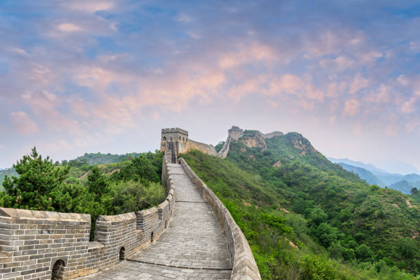 istock Beautiful Great Wall of China at sunset 1011583928