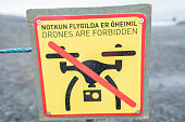 No drone zone at sea area, no people, overcast, Iceland