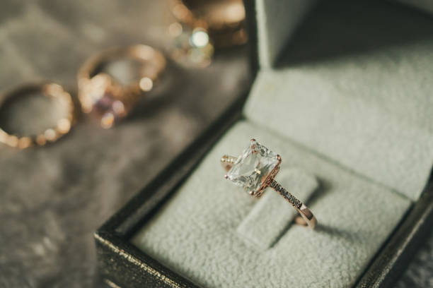 istock luxury diamond ring in jewelry box vintage style 1011590290