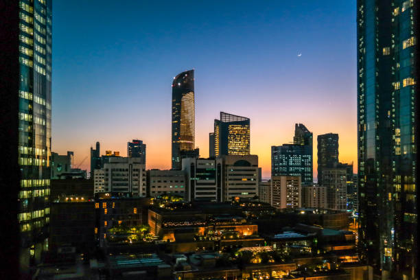 istock Abu Dhabi city gorgeous sunset 1011605460