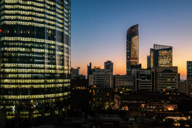 istock Abu Dhabi city gorgeous sunset 1011605468