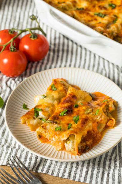 istock Baked Stuffed Vegetarian Cannelloni 1011613742