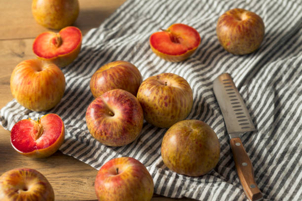 istock Organic Red Mottled Pluots 1011613958