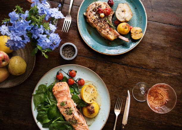 istock Table for two food photography recipe idea 1011619210