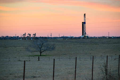 Texas Wells in the Permian being Drilled and Fracked