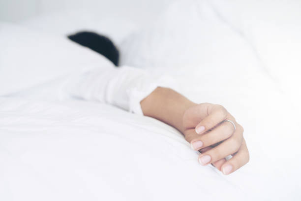 istock Young man sleep in bed in the bedroom. 1011672704
