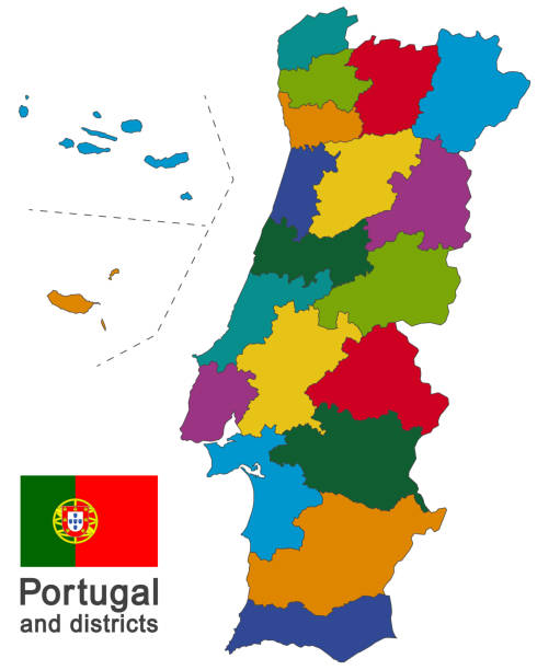 ilustrações de stock, clip art, desenhos animados e ícones de portugal and districts - azores