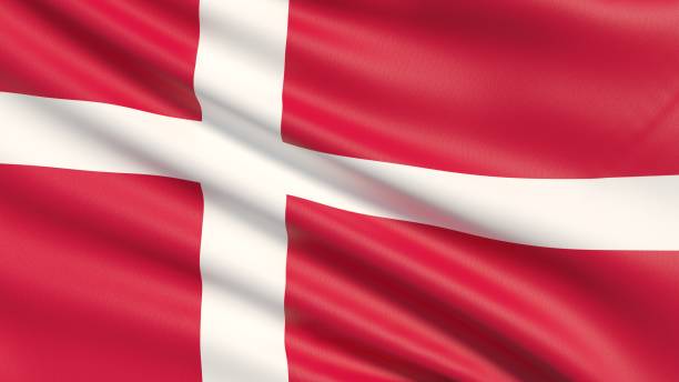 die flagge von dänemark - danish flag stock-fotos und bilder