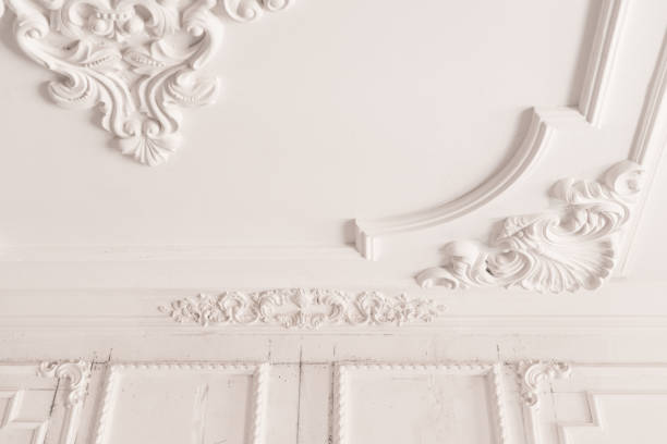 istock plaster molding in the room 1011708760