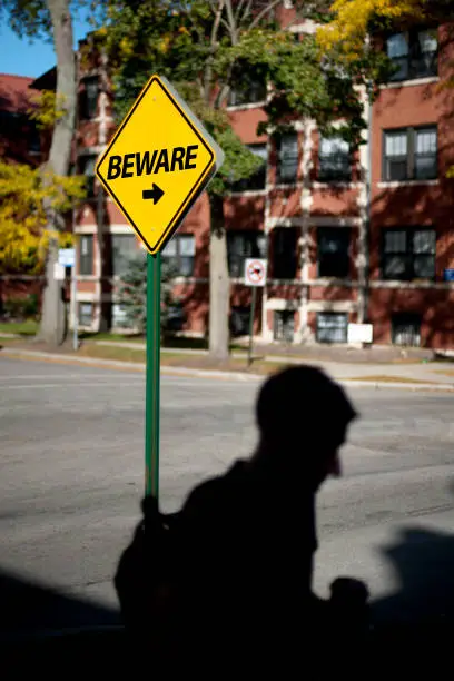 Photo of BEWARE / Warning sign concept (Click for more)