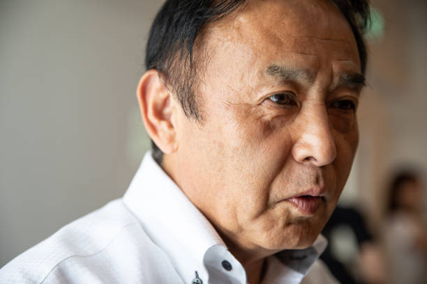 istock Happy Japanese senior man 1011728084