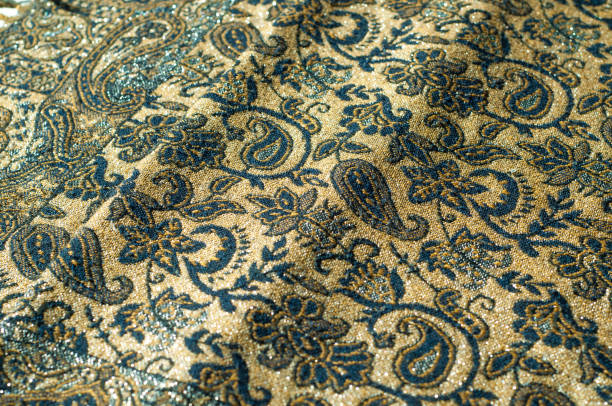 istock Texture, background, pattern. White girl's skirt, with a broken pattern in the form of circles. White lace cotton 1011728108