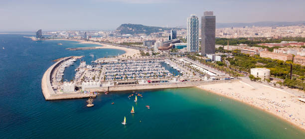 istock Image of seaside of Barcelona 1011728586