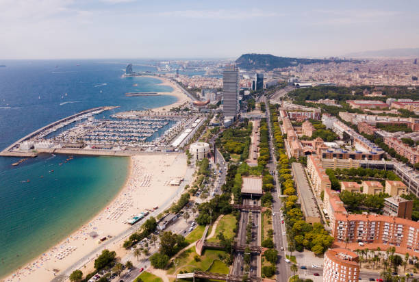 istock Image of seaside of Barcelona 1011728676