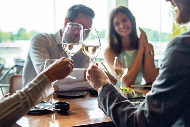 istock Business people toasting in a restaurant 1011733658