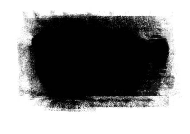 istock Black color graphic patches graphic brush strokes design effect element for background 1011738862