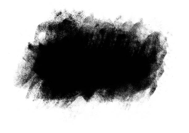 istock Black color graphic patches graphic brush strokes design effect element for background 1011738932