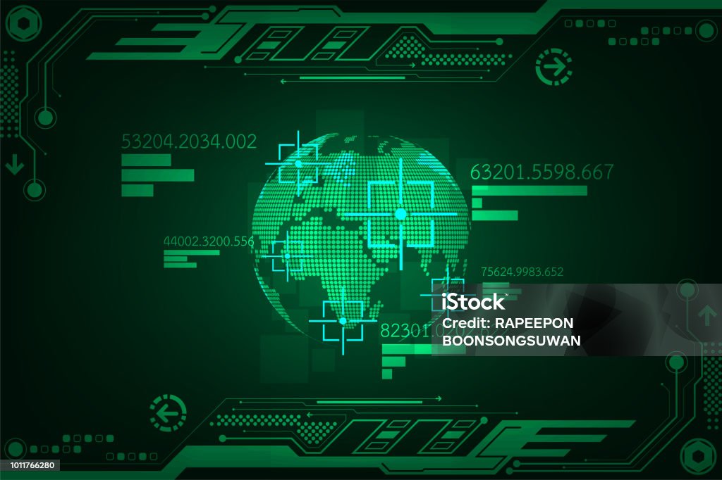 Vector Technology In The Interface Concept To Find Things On The Planet ...