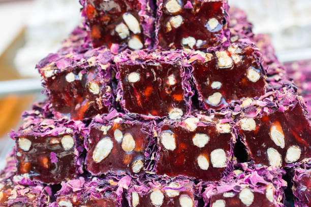 istock Traditional turkish delight  lokum candy 1011766864