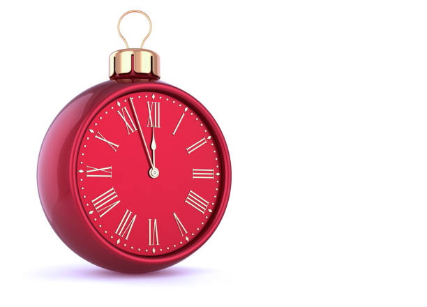 istock New Year's Eve last hour countdown Christmas ball clock 1011772472