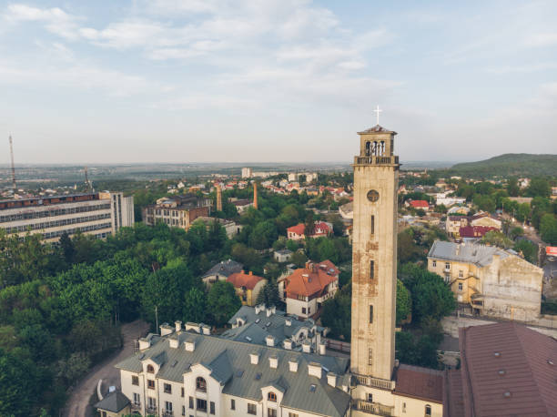istock old christian church with big tower. 1011776828