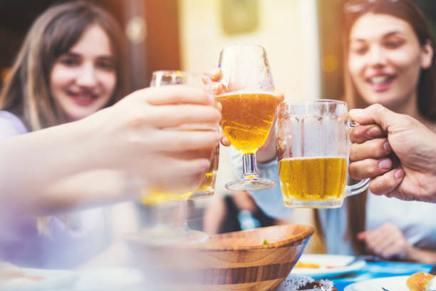 istock Group of people are having beer 1011801462