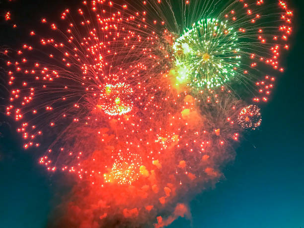 istock Colorful Fireworks, salute 1011813928