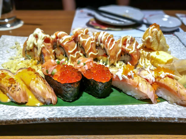 istock Sushi roll (maki sushi), tradition japanese food 1011816642
