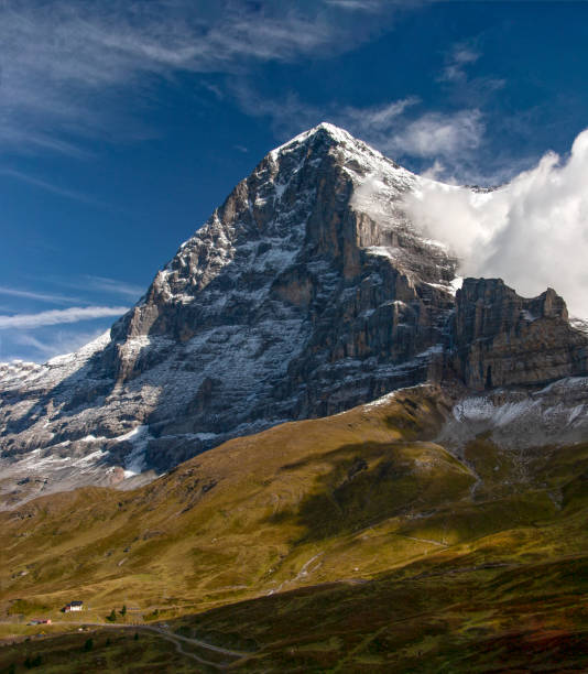 cara norte del eiger - north face eiger mountain fotografías e imágenes de stock