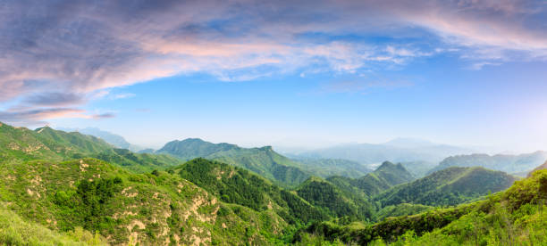 istock Green mountains and beautiful sky natural scenery 1011852744