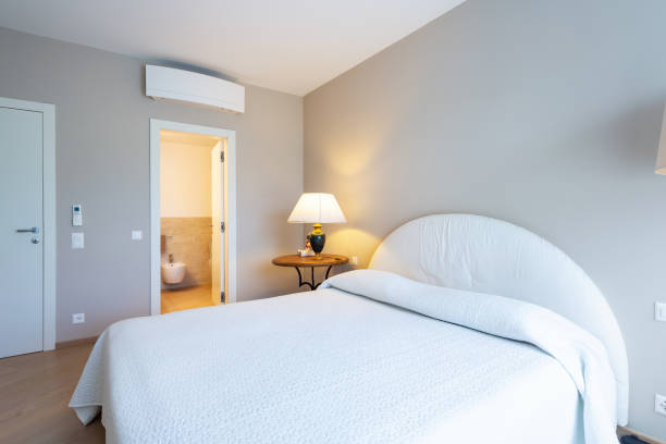 istock Elegant bedroom in modern villa 1011857530