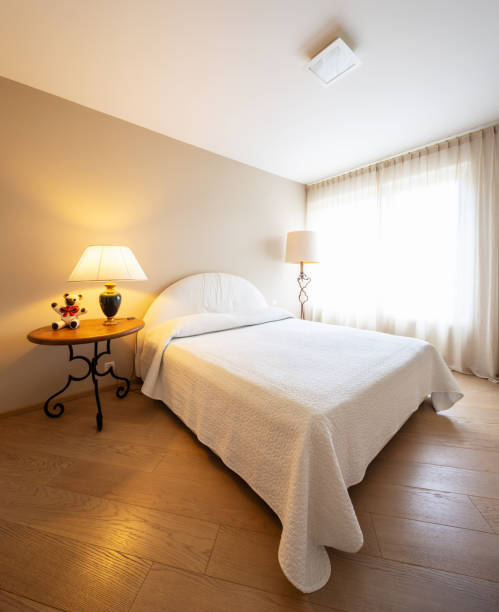 istock Elegant bedroom in modern villa 1011857614