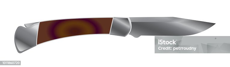 istock Vector illustration of pocket knife 1011860720
