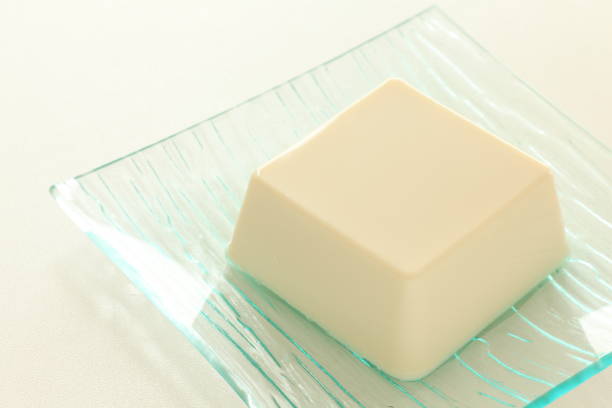 istock Tofu on glass plate 1011881334