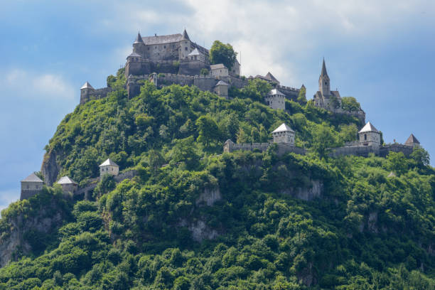 Hochosterwitz Castle, Austria - 1 July 2018: Hochosterwitz Castle is considered to be one of Austria's most impressive medieval castles, Carinthia, Austria