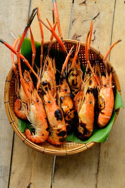 istock Grilled giant freshwater prawn 1011883776